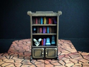delving decor wizards shelf toys games 28mm diorama dnd dungeon dungeons dragons fantasy frostgrave furnishings furniture gaming heroquest mage magic miniature miniatures openforge pathfinder terrain warhammer quest wayfarer tactics 3d print model - Mito3D