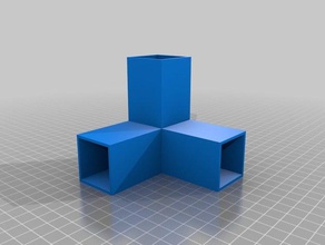 meu personalizados universal conectores retangulares diy 3d print model - Mito3D