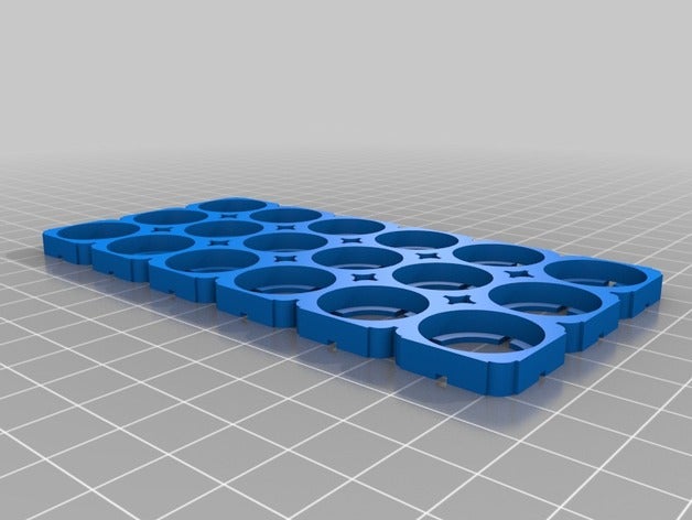 meine angepasste parametrische Batterie-pack-Halter Elektronik 3D print model - Mito3D