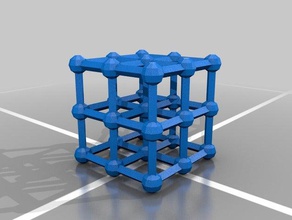 cubic cristalline structure physics astronomy customized 3d print model - Mito3D