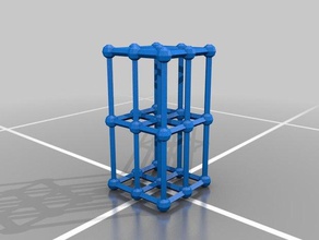 tetragonal cristalline structure physics astronomy customized 3d print model - Mito3D