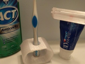 designer spazzolino da denti caddy - 1 pennello bagno titolare 3d print model - Mito3D