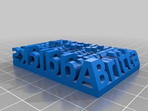 britta txt las esculturas personalizado 3d print model - Mito3D