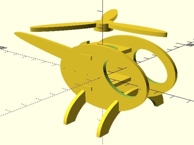 toy helicopter construction toys 3D print model - Mito3D