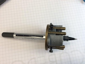 magnetische polargraph Stifthalter in der Robotik Gondel sqby 3d print model - Mito3D