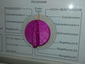 Dreh-Schalter Knopf - Ersatz Teile potentiometer-regler Waschmaschine 3d print model - Mito3D
