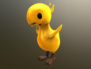 chocobo chick animals bird creature ffxiv final fantasy gaming 3d print model - Mito3D
