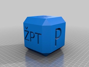 cube letter dice 3d print model - Mito3D