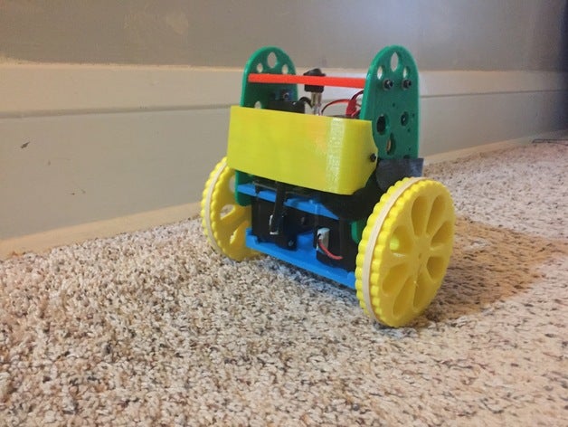 all terrain wheel b-robot evo robotics 3D print model - Mito3D