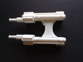 cygnus x2 laser pistol props black hole blaster cosplay disney movie sci-fi sentry robot 3d print model - Mito3D