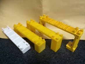 plarail double-track bridge pier mini block mechanical toys tomy 3d print model - Mito3D