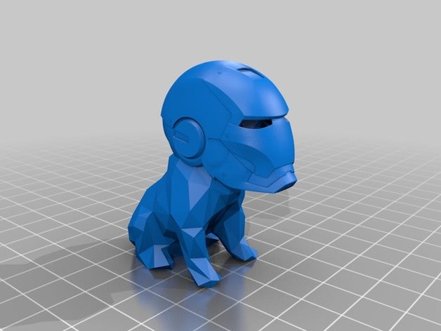 irondog decoração ironman swa ganhos 3D print model - Mito3D