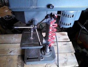 chuck key strap drill press machine tools holder ninjaflex straps tool 3d print model - Mito3D
