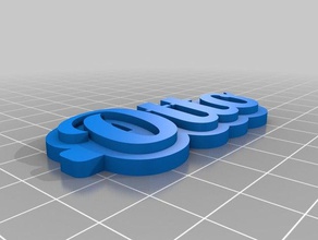 otto keychains customized 3d print model - Mito3D