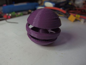 sphere twist ball inside other 3d print model - Mito3D