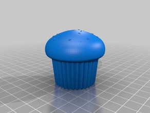cupcake granulado alimentos bebida 3d print model - Mito3D