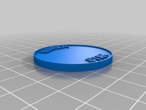 number 1 coins badges customized 3d print model - Mito3D