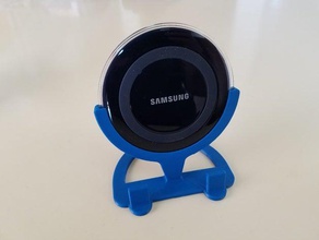 samsung wireless charger phone stand mobile 3d print model - Mito3D