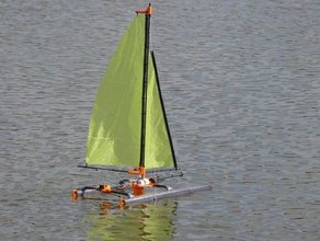 rc katamaran sailboat vehicles catamaran boat 3d print model - Mito3D