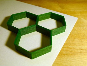 hexagon bisküvi yumruk mutfak yemek 3d print model - Mito3D