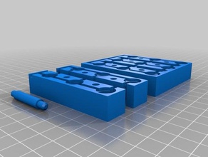 10mm led 3x3 di saldatura base l'elettronica cubo 3d print model - Mito3D