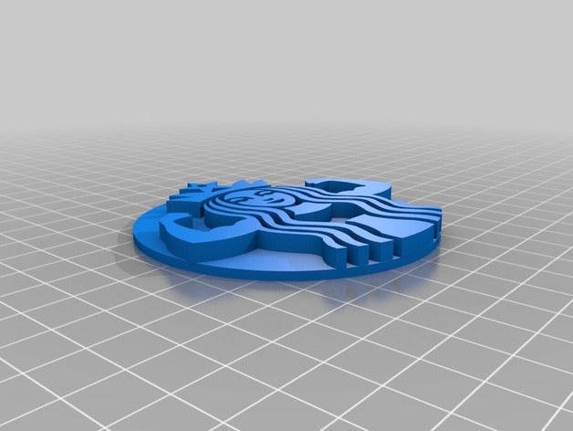 buff starbucks-symbol Münzen Abzeichen 3D print model - Mito3D