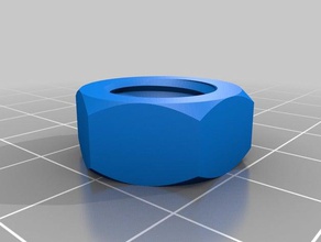 m12 tuerca hexagonal partes personalizado 3d print model - Mito3D