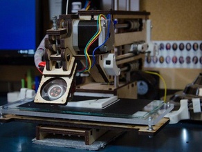 printrbot simples de corte a laser 6in eixo x atualização 3d impressora partes 3d print model - Mito3D
