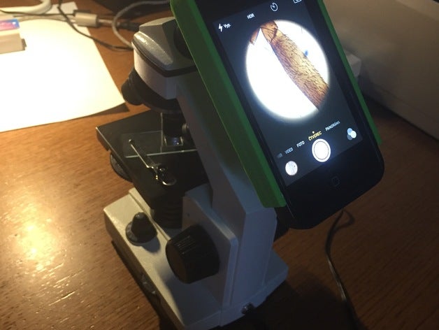 microscopio ip4 titular de montaje móvil teléfono 3D print model - Mito3D