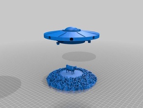 ufo lâmpada decoração 3d print model - Mito3D