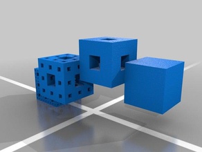 menger süngeri matematik sanat 3d print model - Mito3D