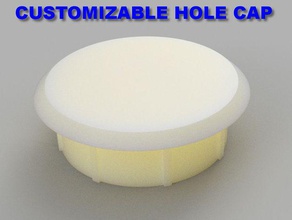 customizable hole cap replacement parts customizer holes 3d print model - Mito3D