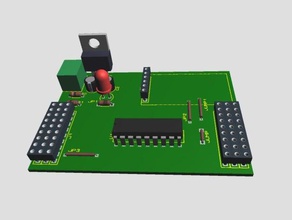 m&oacutedulo con pic16f628a-Modul pic16f628a - Elektronik arduino wechsler Elektro electronica 3d prusa auswechselbares Werkzeug herramienta intercambiable makeredchallenge plotter sunhokey 3d print model - Mito3D