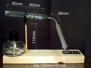 test tube stirling engine mechanisch ist Spielzeug 3d print model - Mito3D