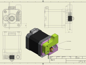 direct drive extrudermigbot i3 3d la stampante estrusori migbot estrusore prusa 3d print model - Mito3D
