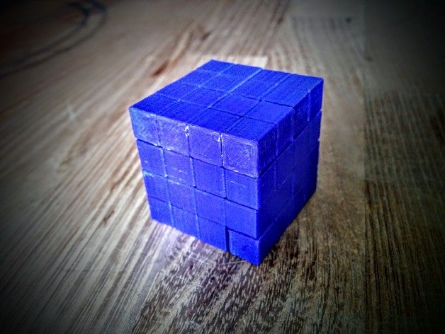 incastro a puzzle cubo 4x4 3D print model - Mito3D