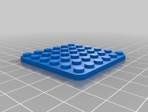 6x6 lego base construção brinquedos personalizado 3d print model - Mito3D