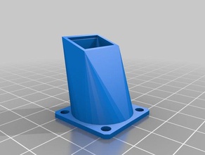 condotto della ventola 25mmmy su misura parametrica 3d la stampante accessori 3d print model - Mito3D