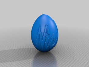 egg nicola txt art tools customized 3d print model - Mito3D
