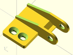monoprice wanhao duplicator i3-upgrade-Ersatz x-Achse Kabel-schleppketten-starter-link 3d Drucker Teile Kabel-Kette maker wählen makerselect openscad i3 3d print model - Mito3D
