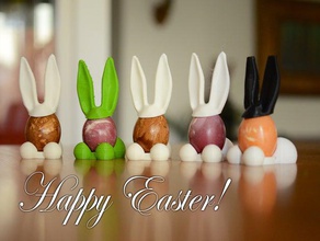 eggy easter bunny décor 3d print model - Mito3D