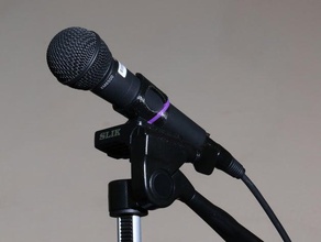 Mikrofon Halter skil Stativ 35mm Quadrat quick-release-Platte audio slik sdv20 sdv30 u8000 3d print model - Mito3D