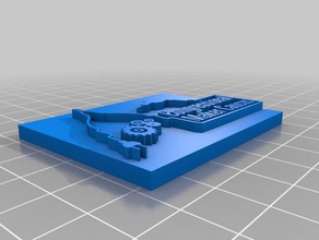 maker caucus logo raised signs logos 3d print model - Mito3D