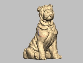 dog 2 scans replicas 3d scan animal 3d print model - Mito3D