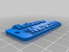 roberto keychains customized 3d print model - Mito3D