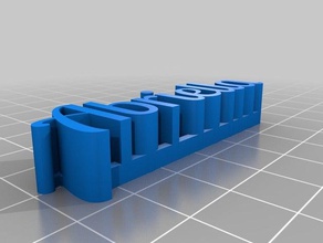 özel 3d adı tabağımı heykeller 3d print model - Mito3D