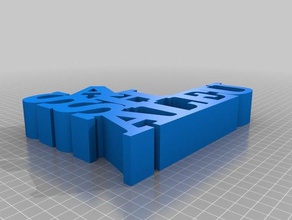 sashaleu customized variable word sculpture sculptures 3d print model - Mito3D