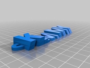 kimmy clé de porte-clés personnalisé 3d print model - Mito3D
