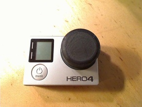 simple gopro hero 4 bouchon avant d'objectif caméra 3d print model - Mito3D
