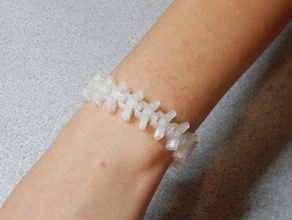 fosillz bracelet aka snake spine bracelets 3d print model - Mito3D